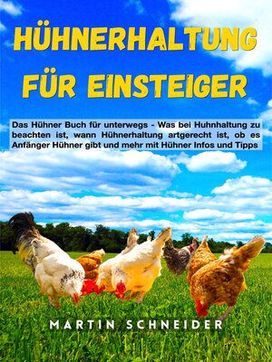 cover image of Hühnerhaltung für Einsteiger